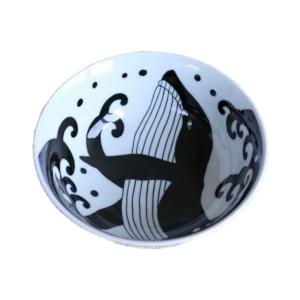 白波くじら　21cm　ラーメン丼 日本製 美濃焼