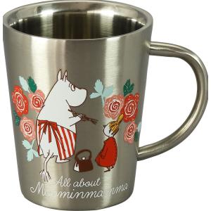 ムーミン 二重マグ ピンク All about Moominmamma 母の日 ムーミンママ ギフト ステンレス 専用箱