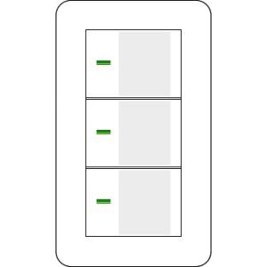 在庫品 1rant パナソニック コスモシリーズワイド21 表示付 ネームなし 1連ラウンドプレート...