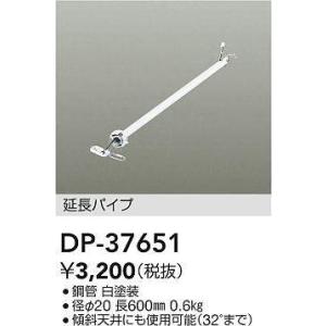 DAIKO typeS・R600mm延長パイプ[ホワイト]DP-37651｜terukuni