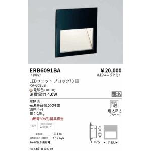 ENDO フットライト[LED電球色][ブラック]ERB6091BA