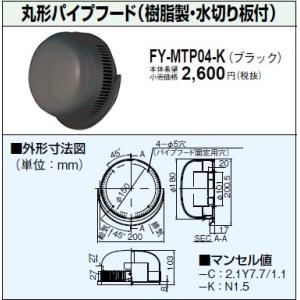 Panasonic（パナソニック） 在庫品 FY-MFX043 パイプフード／深形