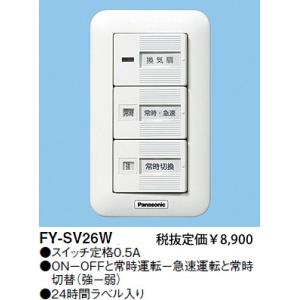Panasonic（パナソニック） FY-SV26WC 換気扇部材 スイッチ 樹脂