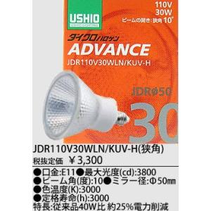 JDR110V75WLWK7UVH USHIO ダイクロハロゲンランプ 110V用E11口金 Φ70mm