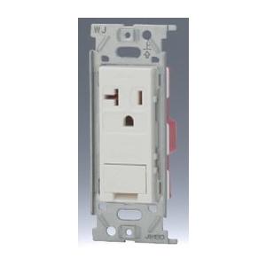 在庫品 JEC-BN-ITGE-PW 神保電器 埋込ＥＴ付１５Ａ・２０Ａ兼用接地（ＰＷ）　[ホワイト...