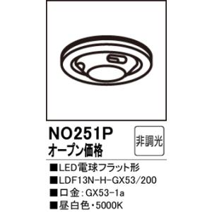 200 オーデリック NO251P 口金GX53-1a LED電球
