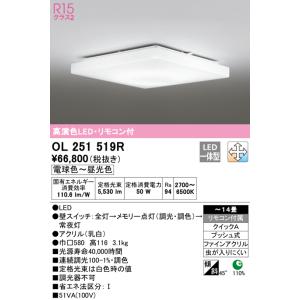 ODELIC（オーデリック） OL251816R R15クラス2 高演色LEDシーリング