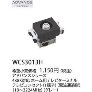 パナソニック アドバンスシリーズ4K8K対応ホーム用テレビターミナル(10〜3224MHz)(グレー)WCS3013H｜terukuni