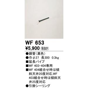 オーデリック ACモーターファン スチールファン延長パイプ 300mm[ブラック]WF653｜terukuni