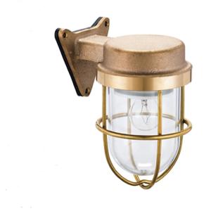 松本船舶 マリンランプ2号フランジ ゴールド ランプ無し 2-FR-G