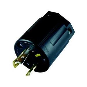 アメリカン電機 3324R 3P 30A 250Vコードコネクタボディ (ゴムカバー)