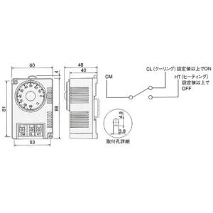篠原電機 サーモスタット PTSC-090Sの詳細画像1