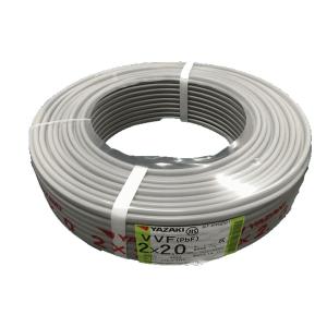 ◇VVF2.0×3C 100メートル【赤 白 黒】VVF 600Vビニル絶縁ビニルシース