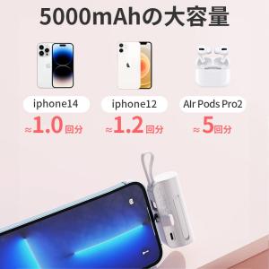 モバイルバッテリー 超軽量 iPhone16 ...の詳細画像2
