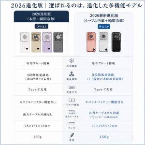 ハンディファン 扇風機 首掛け扇風機 6way...の詳細画像1