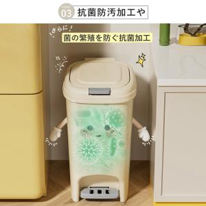 ゴミ箱 おしゃれ ごみ箱 蓋付きゴミ箱 10L...の詳細画像5