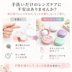 コンタクトケース コンタクト洗浄機 超音波 コ...の詳細画像1