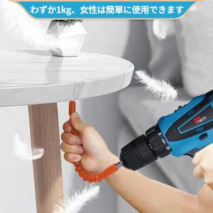 大容量バッテリー 電動ドライバー 充電式 小型...の詳細画像5