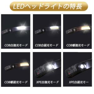 ヘッドライト 充電式 ヘットライト ledヘッ...の詳細画像5