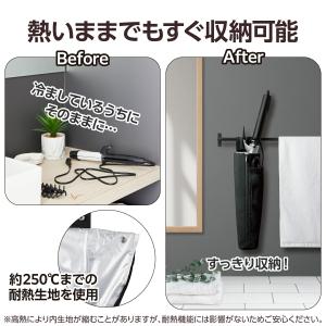 ヘアアイロンケース 耐熱 携帯 ヘアアイロンポ...の詳細画像2