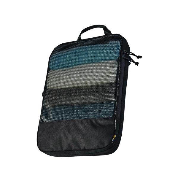 圧縮袋 旅行用 収納袋 パッキングキューブ Lサイズ 20L 両面収納 コーデュラ 高耐久YKK製フ...