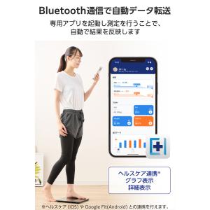 体重計 体組成計 ヘルスメーター Blueto...の詳細画像3