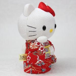 招き猫 キティちゃん グッズ 着物 柿沼人形 ...の詳細画像2