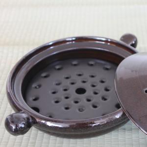 土鍋 8号 2〜3人用 浅鍋 スノコ付き 弥生陶園 萬古焼 四日市 日本製