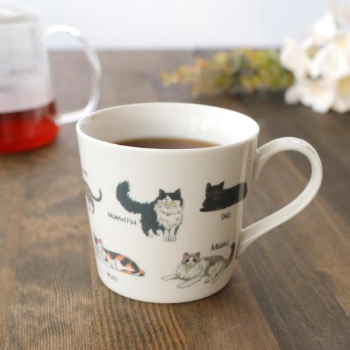 マグカップ 猫 温感 ゆる猫 1 丸モ高木陶器 日本製 プレゼント