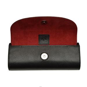 ダクト Duct メガネケース ブラック 約16×6.7×4cm