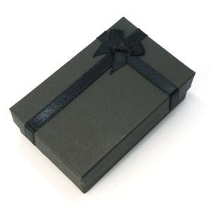 マルチジュエリーケース ギフトボックス ブラックxブラック 化粧紙 約8.5x5.5x2.5cm 《12個セット》 黒色｜tesorocoltd
