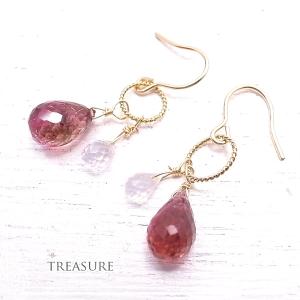 トルマリンとK18(18金)のブレスレット 【GEM accessory】 天然石 