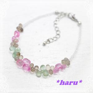 桜ブレスレット 天然石 アクセサリー *haru* [ はる ]｜tesorocoltd
