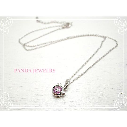 プチパンダ ネックレス （ピンク） シルバー925 //PANDA JEWELRY キュービックジル...