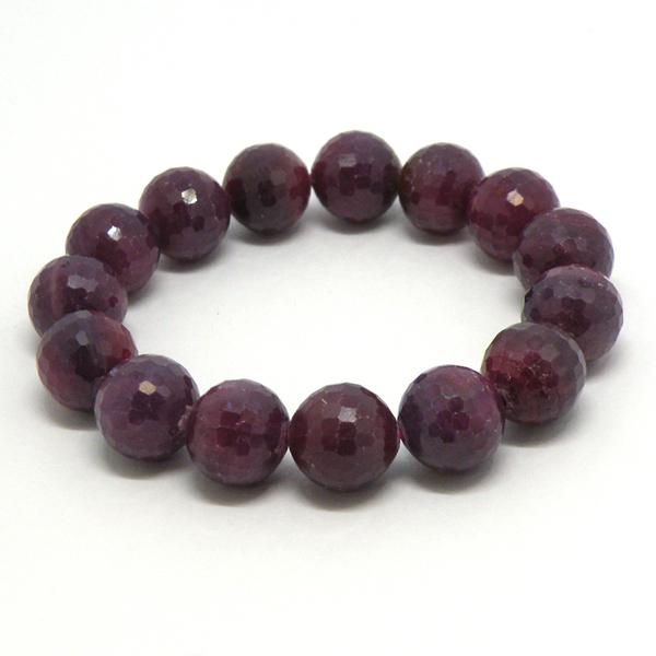 ルビー 【1点もの ブレスレット】 約14mm 天然石 パワーストーン スピリチュアルストーン