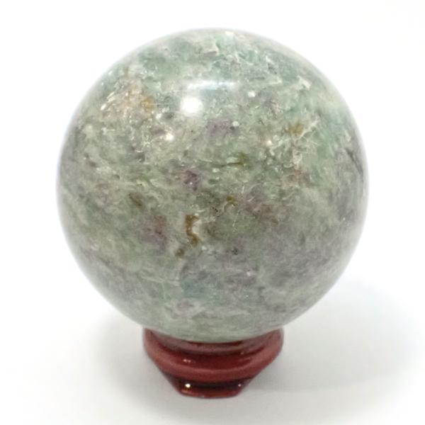 ルビーインカイヤナイト 【丸玉 1点もの】 スフィア約59mm(台付き) 丸玉 ボール