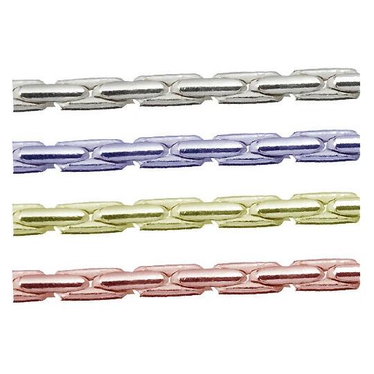 シルバーチェーン カルダノチェーン コブラチェーン 完成品(ネックレス) 幅 約:2.4mm 長さ:...