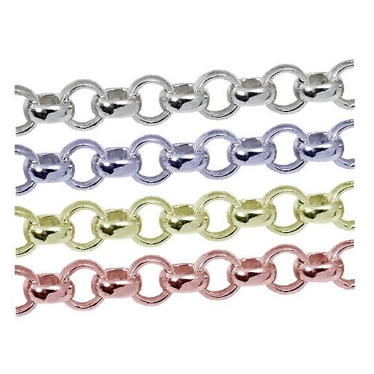 シルバーチェーン ロロチェーン 完成品(ネックレス) 幅 約:2.4mm 長さ:50cm 1本 シル...