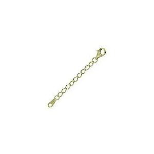 シルバー925 アジャスター エンドパーツ 約80mm  /10個/ sv925 イエローロジウムカ...