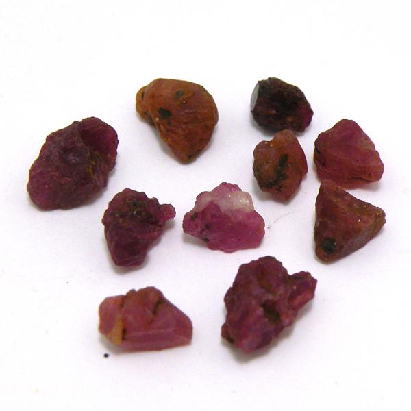 ルビー 【小原石】 《10粒》 天然石 チップ 原石
