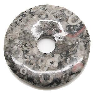 フォッシルジャスパー /ピーディスク/ 40mm ムナイキ /1枚/ ドーナツ Pディスク 天然石