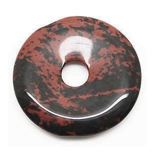 マホガニーオブシディア /ピーディスク/ 30mm ムナイキ /1枚/ ドーナツ Pディスク 天然石