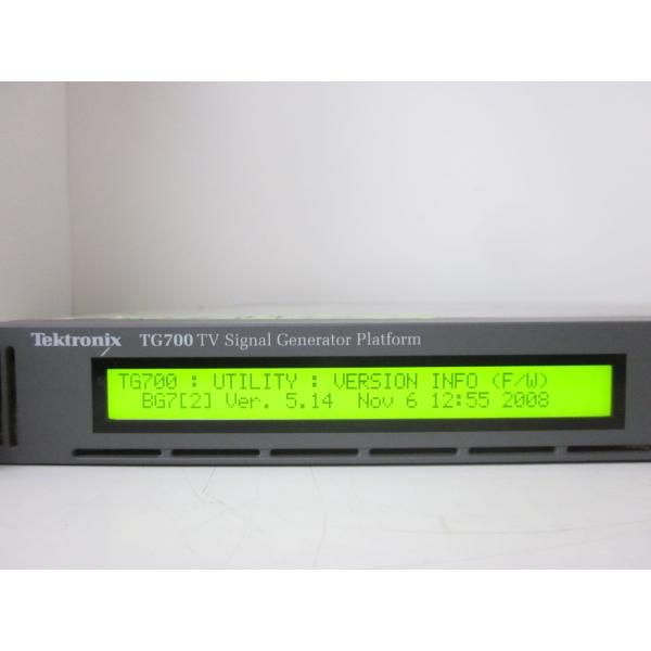 【中古】TV信号ゼネレータ・プラットフォーム　ジェネレータ　TG700　テクトロニクス Tektro...