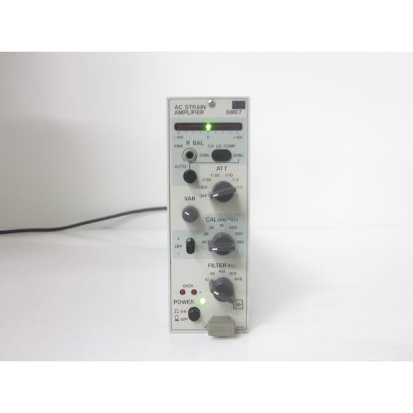 【中古】動ひずみ計　ストレインアンプ　シグナルコンデイショナ　6M67　NEC三栄　【周波数範囲】D...