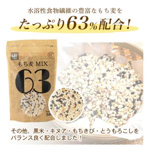 贅沢穀類 もち麦 MIX63 (500g×10...の詳細画像2