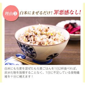 贅沢穀類 もち麦 MIX63 (500g×10...の詳細画像5