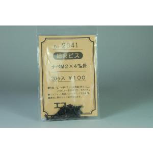 細密ビス　ナベM2×4m/m長　20ケ入　エコーモデル