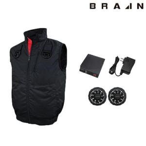 BRAIN ブレイン 胸スイッチ 7.4V 静電空調ベスト ハーネス対応 フルセット BR-T8118｜tetsusizai