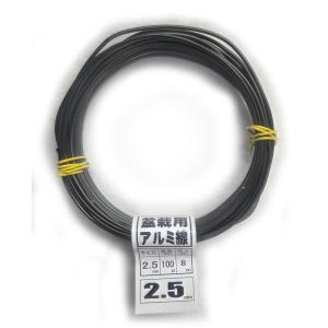 盆栽用 アルミ線 100g 2.5mm 黒