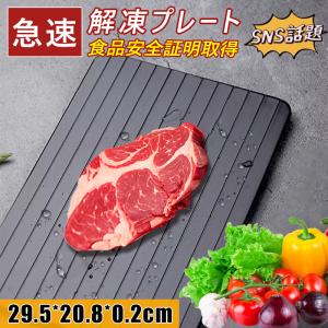 解凍プレート 急速解凍 まな板 解凍板 解凍 プレート アルミ製 肉 刺身 海鮮 ステーキ 冷凍食品対応 自然解凍 食品解凍 肉解凍 快速 解凍皿